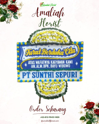 Papan Bunga Duka di Laren