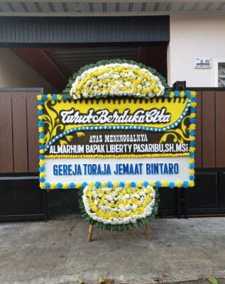 Papan Bunga Duka di Laren